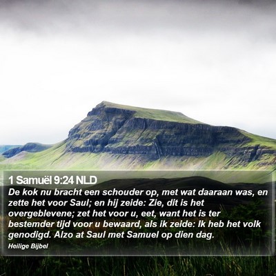 1 Samuël 9:24 NLD Bible Verse Image