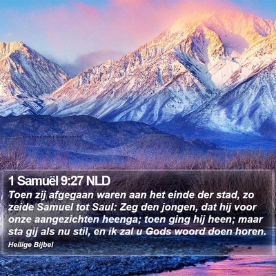 1 Samuël 9:27 NLD Bible Verse Image