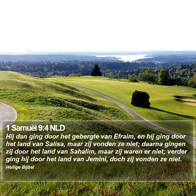 1 Samuël 9:4 NLD Bible Verse Image