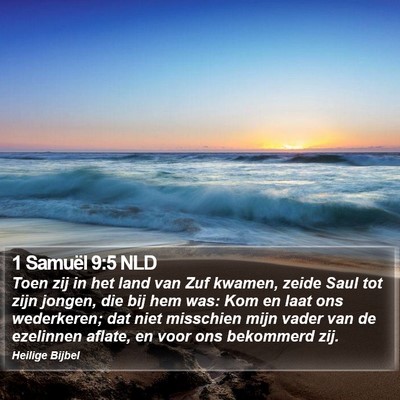 1 Samuël 9:5 NLD Bible Verse Image