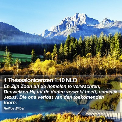 1 Thessalonicenzen 1:10 NLD Bible Verse Image