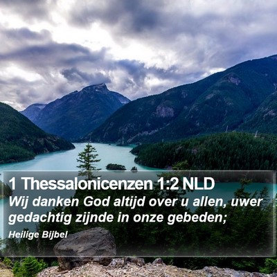 1 Thessalonicenzen 1:2 NLD Bible Verse Image