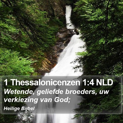 1 Thessalonicenzen 1:4 NLD Bible Verse Image