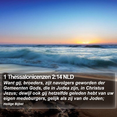 1 Thessalonicenzen 2:14 NLD Bible Verse Image