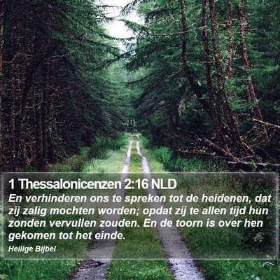 1 Thessalonicenzen 2:16 NLD Bible Verse Image