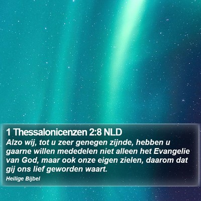 1 Thessalonicenzen 2:8 NLD Bible Verse Image