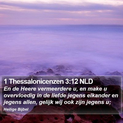 1 Thessalonicenzen 3:12 NLD Bible Verse Image
