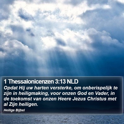 1 Thessalonicenzen 3:13 NLD Bible Verse Image