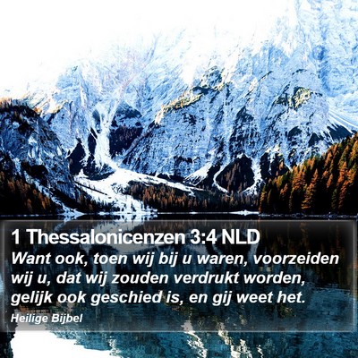 1 Thessalonicenzen 3:4 NLD Bible Verse Image