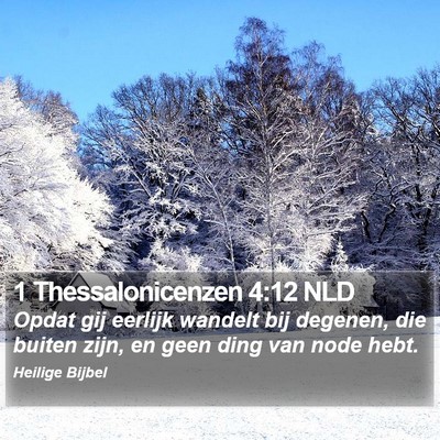 1 Thessalonicenzen 4:12 NLD Bible Verse Image