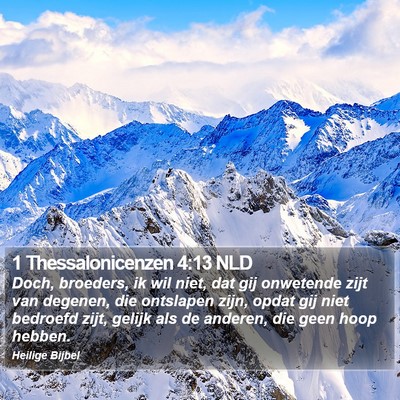 1 Thessalonicenzen 4:13 NLD Bible Verse Image