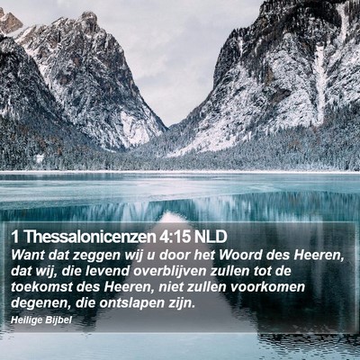 1 Thessalonicenzen 4:15 NLD Bible Verse Image