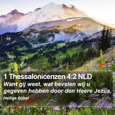 1 Thessalonicenzen 4:2 NLD Bible Verse Image