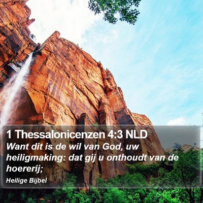 1 Thessalonicenzen 4:3 NLD Bible Verse Image