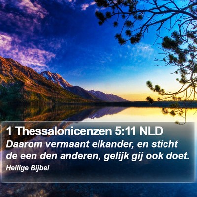 1 Thessalonicenzen 5:11 NLD Bible Verse Image