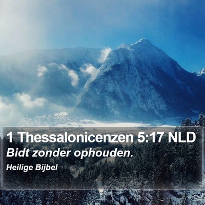 1 Thessalonicenzen 5:17 NLD Bible Verse Image