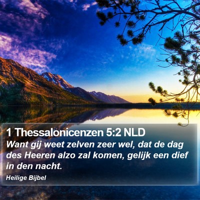 1 Thessalonicenzen 5:2 NLD Bible Verse Image