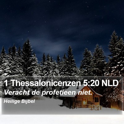 1 Thessalonicenzen 5:20 NLD Bible Verse Image