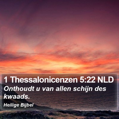 1 Thessalonicenzen 5:22 NLD Bible Verse Image