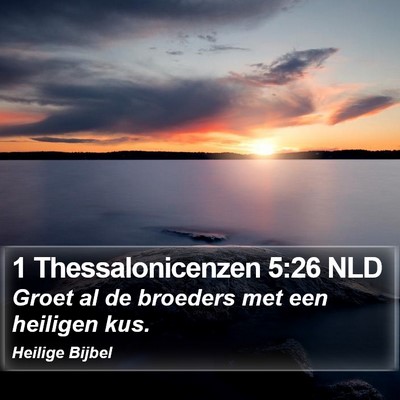 1 Thessalonicenzen 5:26 NLD Bible Verse Image