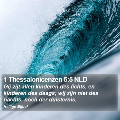 1 Thessalonicenzen 5:5 NLD Bible Verse Image