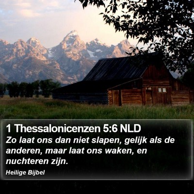1 Thessalonicenzen 5:6 NLD Bible Verse Image