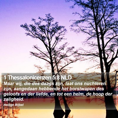 1 Thessalonicenzen 5:8 NLD Bible Verse Image