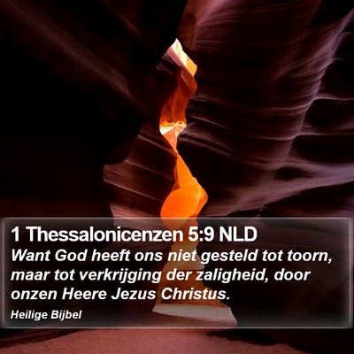 1 Thessalonicenzen 5:9 NLD Bible Verse Image