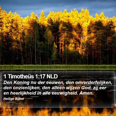 1 Timotheüs 1:17 NLD Bible Verse Image