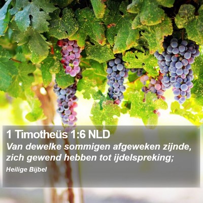 1 Timotheüs 1:6 NLD Bible Verse Image