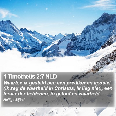 1 Timotheüs 2:7 NLD Bible Verse Image
