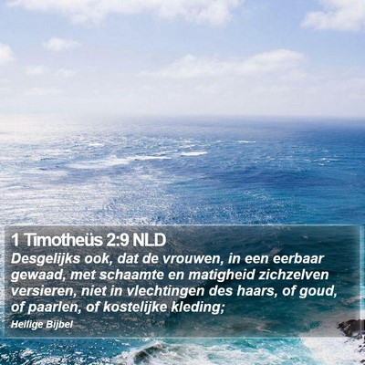1 Timotheüs 2:9 NLD Bible Verse Image