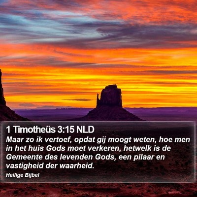 1 Timotheüs 3:15 NLD Bible Verse Image