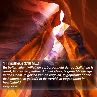 1 Timotheüs 3:16 NLD Bible Verse Image