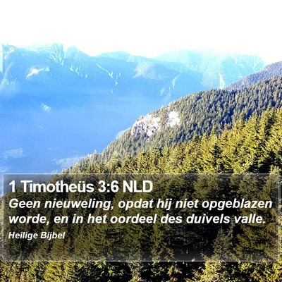 1 Timotheüs 3:6 NLD Bible Verse Image