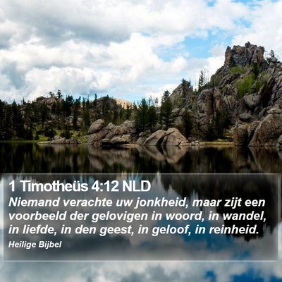 1 Timotheüs 4:12 NLD Bible Verse Image