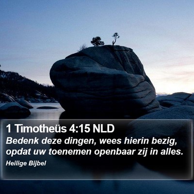 1 Timotheüs 4:15 NLD Bible Verse Image
