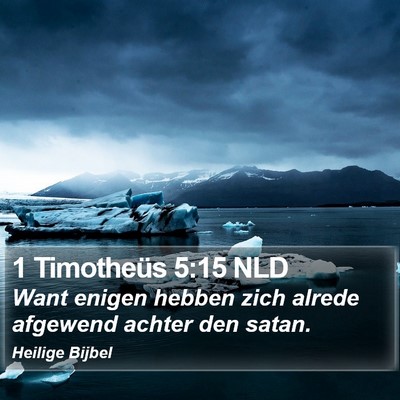 1 Timotheüs 5:15 NLD Bible Verse Image