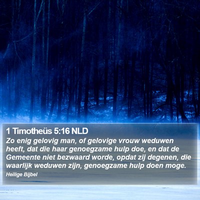 1 Timotheüs 5:16 NLD Bible Verse Image