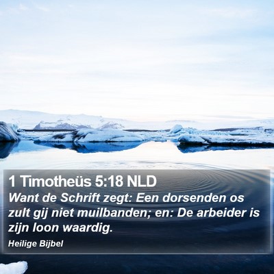 1 Timotheüs 5:18 NLD Bible Verse Image