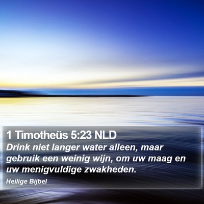 1 Timotheüs 5:23 NLD Bible Verse Image