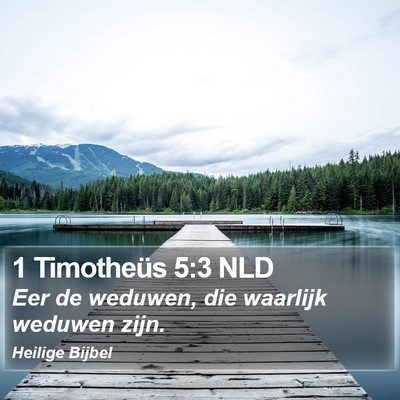 1 Timotheüs 5:3 NLD Bible Verse Image