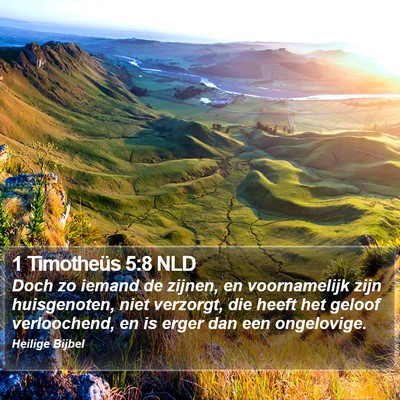 1 Timotheüs 5:8 NLD Bible Verse Image