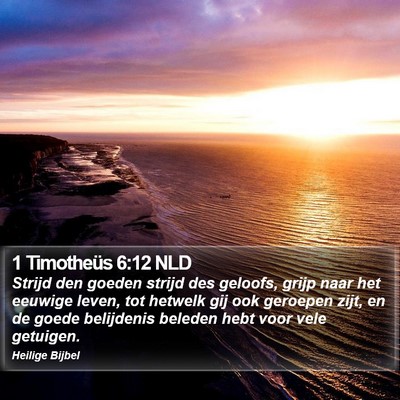 1 Timotheüs 6:12 NLD Bible Verse Image