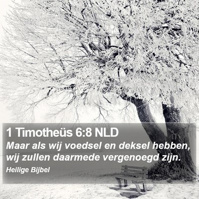 1 Timotheüs 6:8 NLD Bible Verse Image