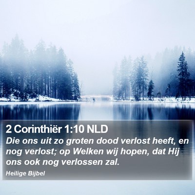 2 Corinthiër 1:10 NLD Bible Verse Image