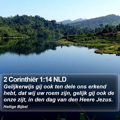 2 Corinthiër 1:14 NLD Bible Verse Image