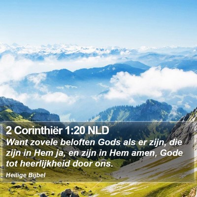 2 Corinthiër 1:20 NLD Bible Verse Image