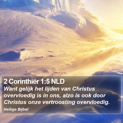 2 Corinthiër 1:5 NLD Bible Verse Image