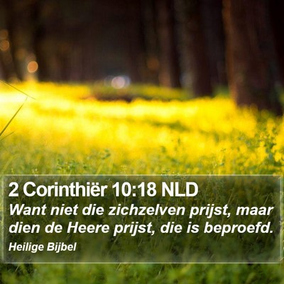 2 Corinthiër 10:18 NLD Bible Verse Image